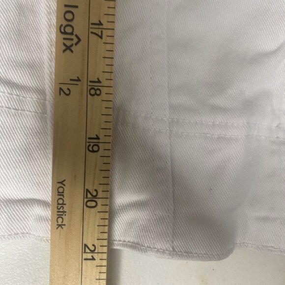 Venus White Denim Jacket Womens XL Snap Button Down Western Casual READ - Picture 10 of 13